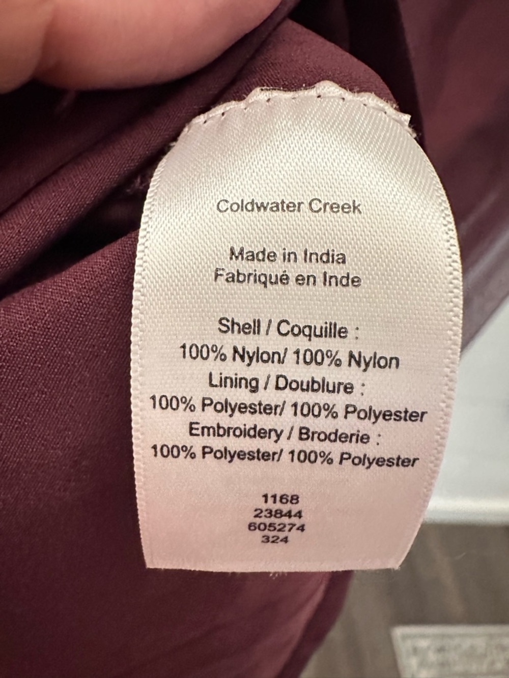 Coldwater Creek PM Embroidered floral maroon midi maxi skirt boho chic old money - Picture 7 of 14
